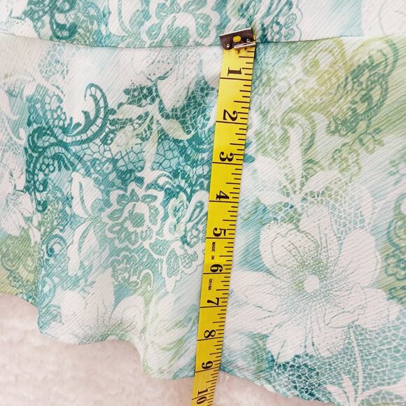 Skirt Midi Alfred Dunner Chiffon Bloomcore Fairy Whimsycore Coastal Y2K Size 12 - Picture 7 of 12